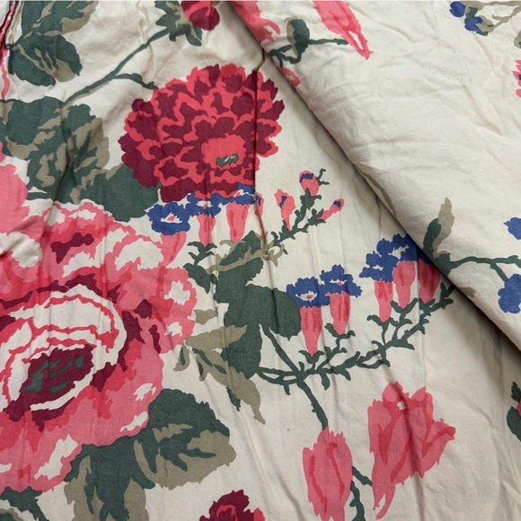 Eddie Bauer Other - Vintage Eddie Bauer Full Flat & Fitted Sheets w/ Dust Ruffle Antique Gold Floral